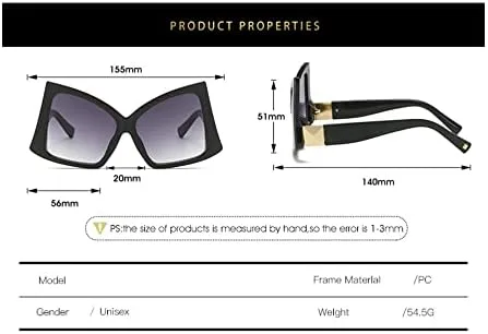 

Солнцезащитные очки неправильной формы с большим бантом для женщин, солнцезащитные очки с градиентным переходом цвета в стиле пэчворк для женщин MTZJH, White Gray