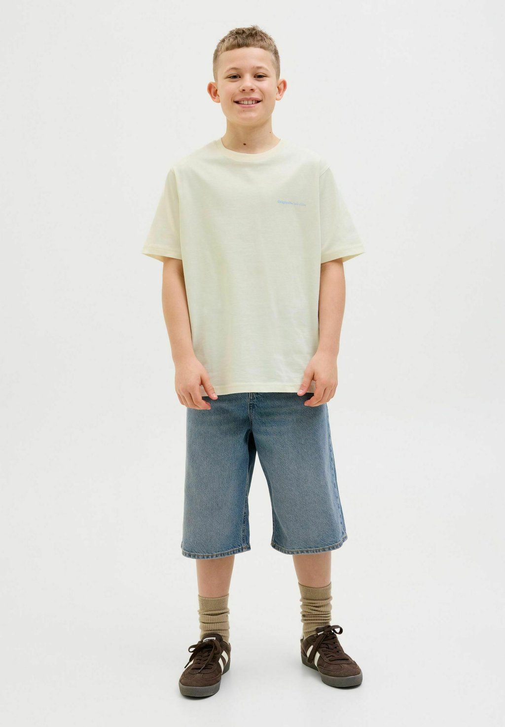 

Футболка с принтом Jack & Jones Junior, бежевый