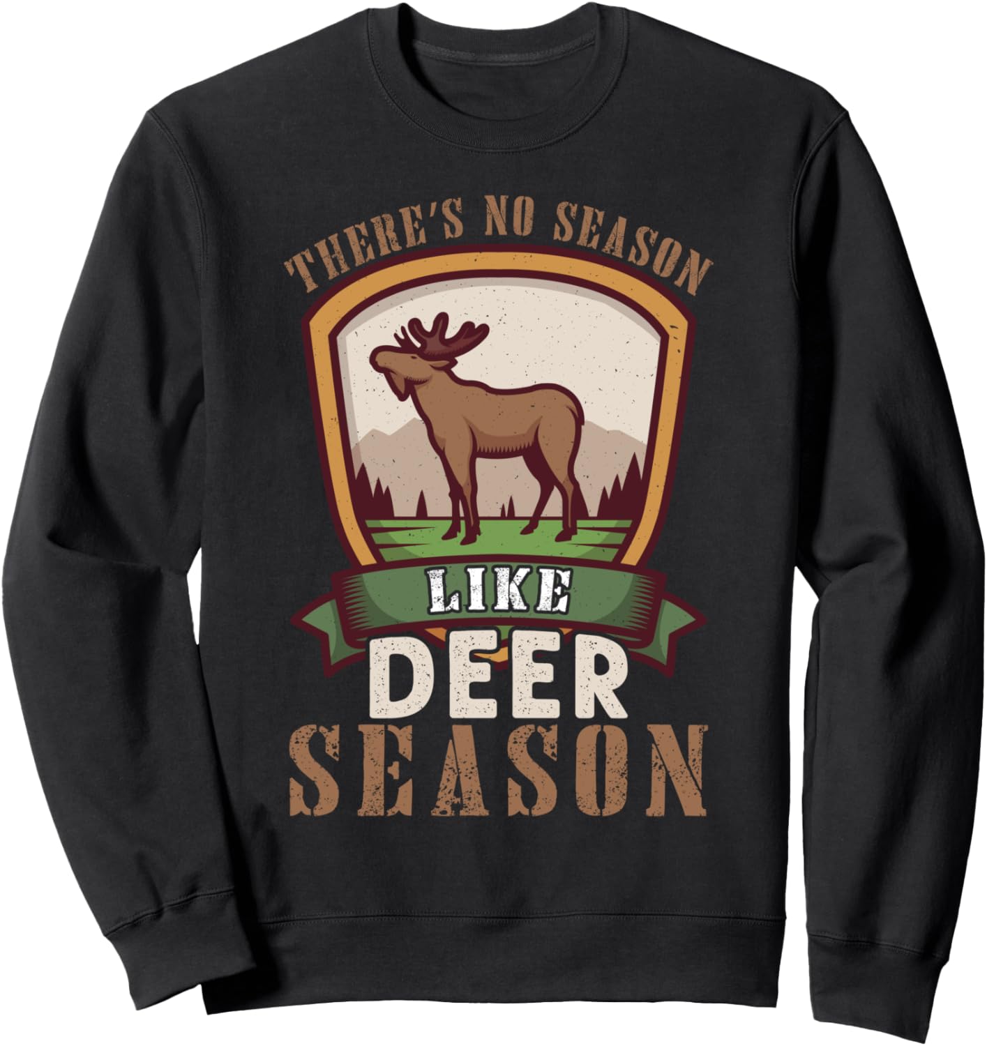 

Толстовка с дизайном для охотников на оленей на сезон охоты Hunting Design Ideas For Hunters, черный