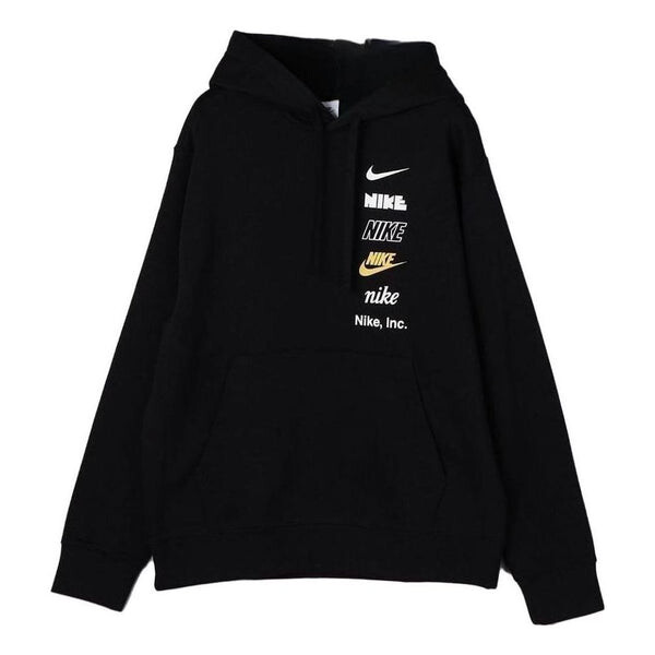 

Толстовка Nike Club Fleece Pullover Hoodie 'Black', черный