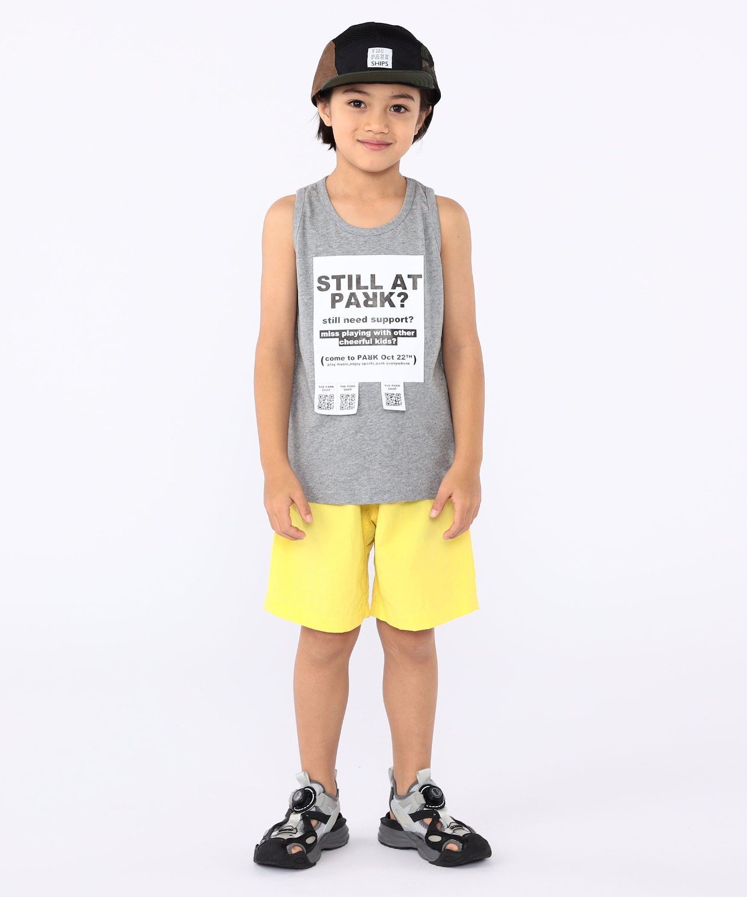 Шорты Gramicci: 100-130 см / Прочные нейлоновые шорты SHIPS KIDS, Light Yellow — фото 4