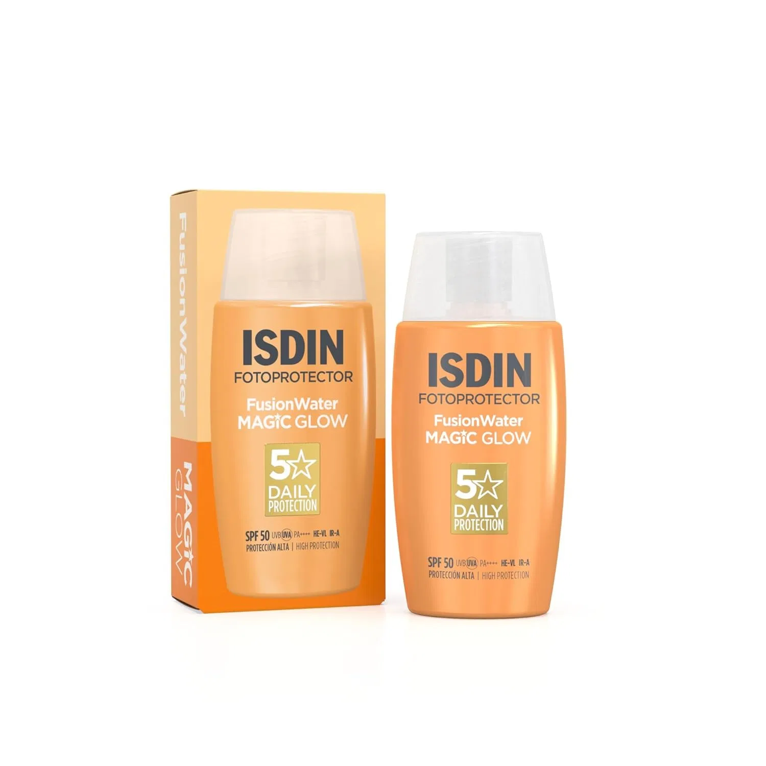 Солнцезащитный крем для лица «Fusion Water MAGIC Glow» SPF 50 от ISDIN Isdin