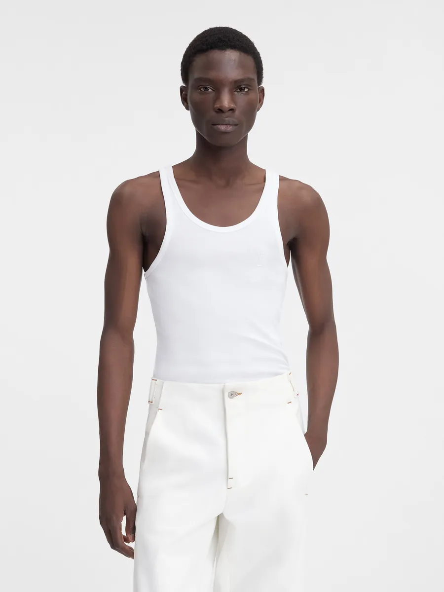 

Приталенная майка Ле дебардер Песко Jacquemus, белый