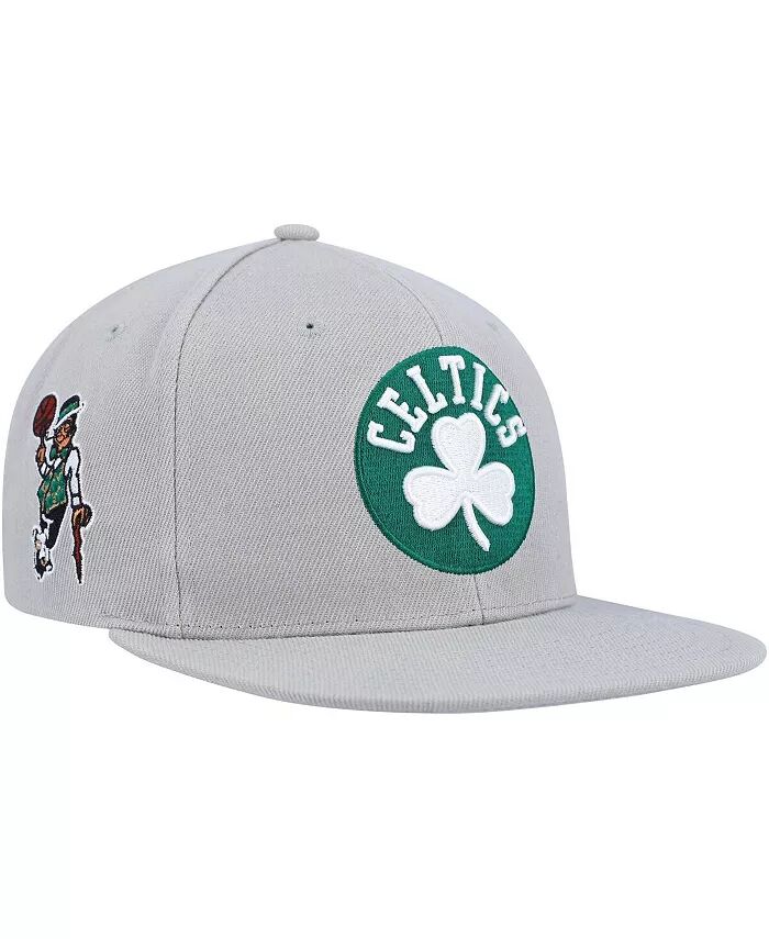

Мужская серая бейсболка Boston Celtics Side Core 2.0 Snapback Mitchell & Ness