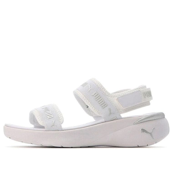 Сандалии sportie sandal 'white metallic silver' Puma, белый
