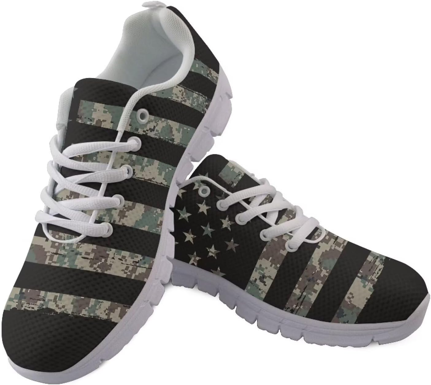 

Кроссовки GIFTPUZZ для женщин и мужчин, спортивные, с сетчатым верхом, дышащие, повседневные, легкие, для ходьбы, Camouflage