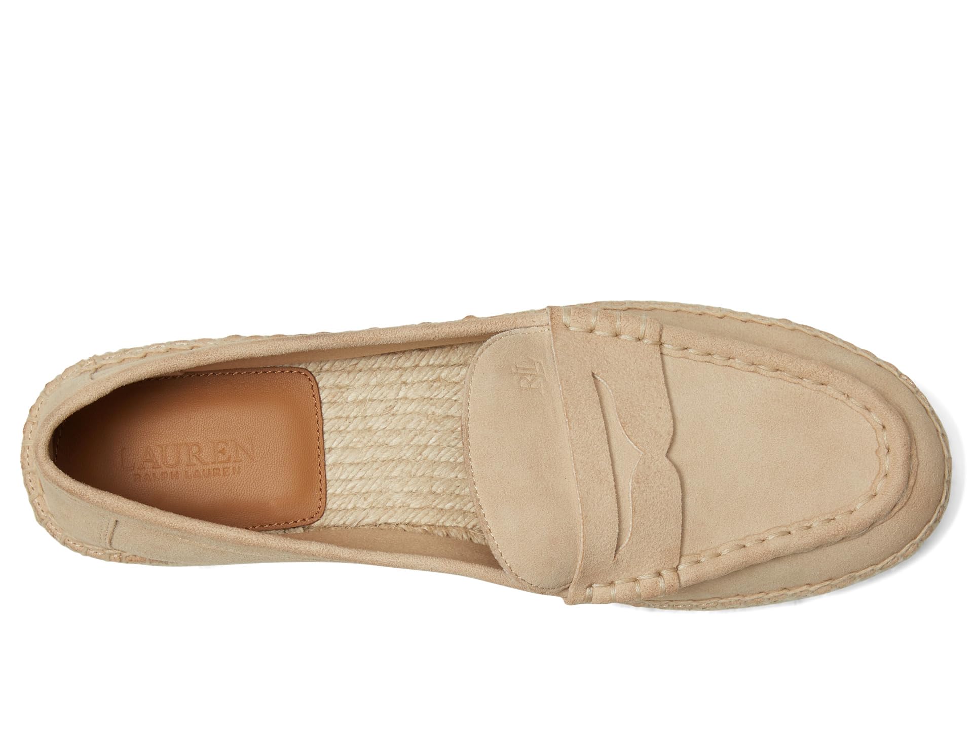 Лоферы Lauren Ralph Lauren Luize Suede Loafers Espadrille, цвет Sand Dune — фото 2