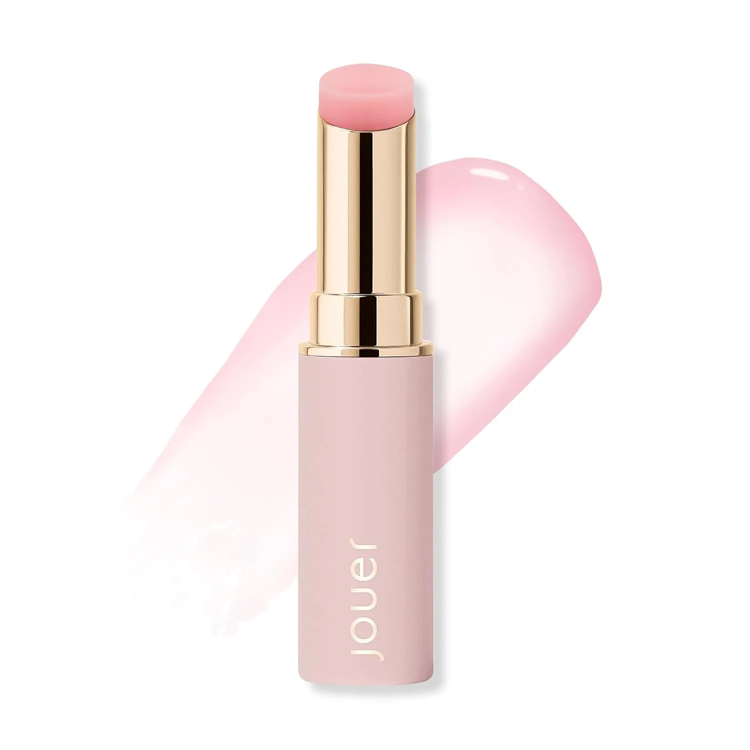 Jouer Essential Lip Enhancer Shine Balm - увлажняющий бальзам для губ с эффектом объема, Naturel, Naturel - Translucent Light Pink