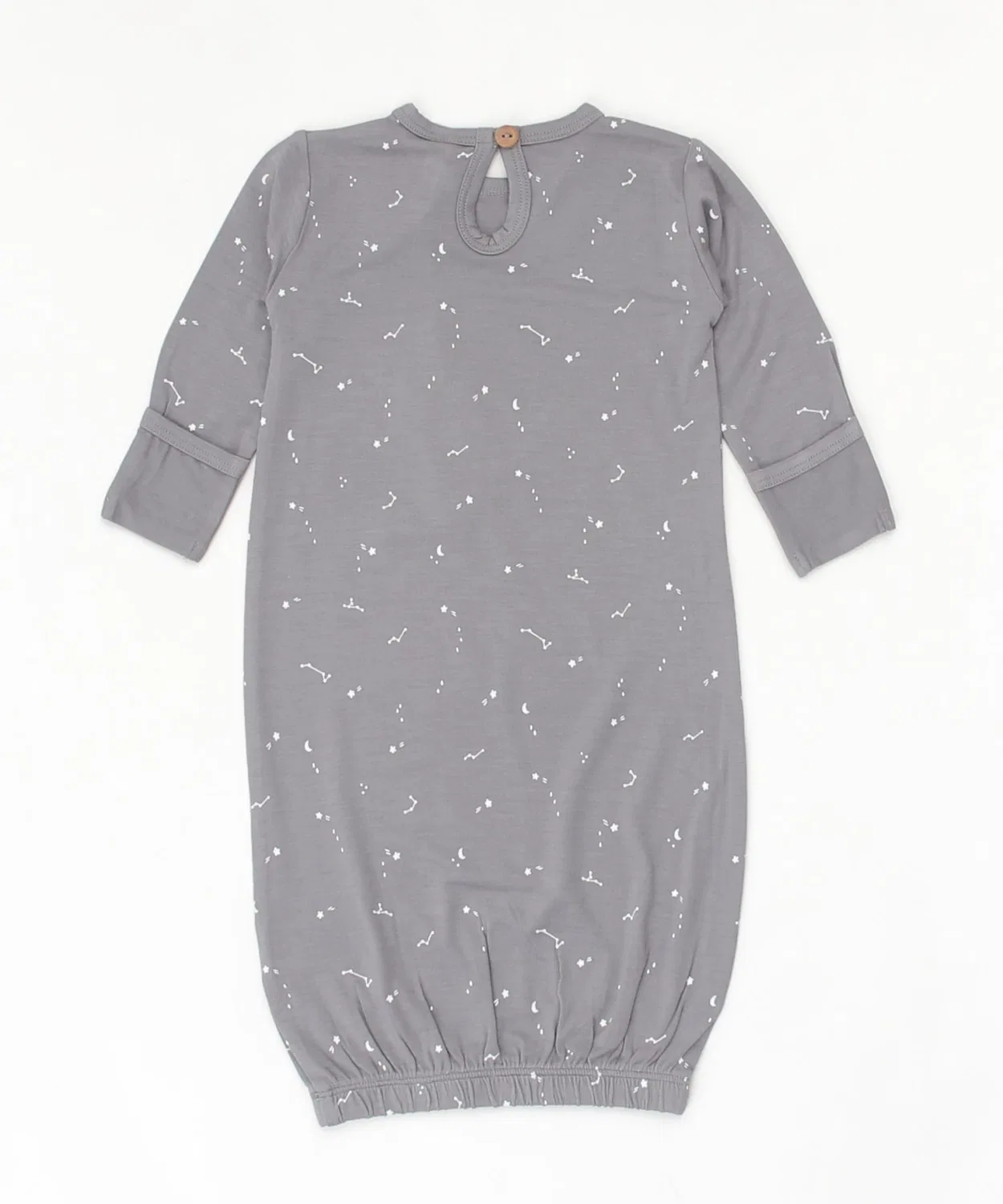 Детский халат Quincy Mae Bamboo Baby Gown из вискозы с эластаном, цвет тёмно-синий — фото 4
