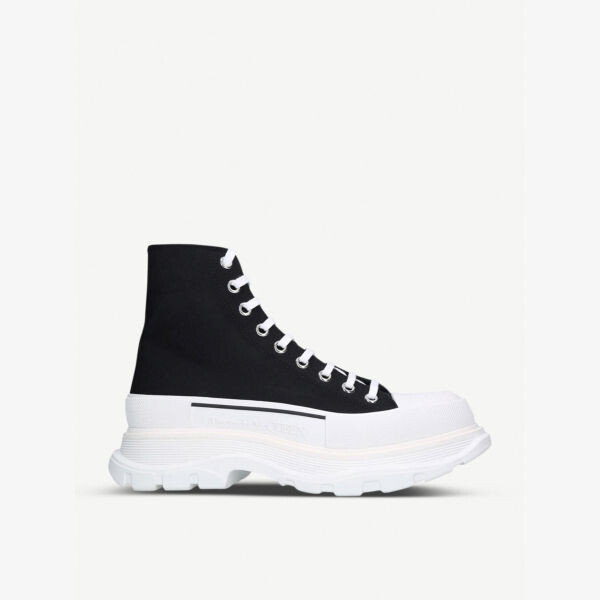 

Мужские высокие парусиновые кроссовки Tread Alexander Mcqueen, черный