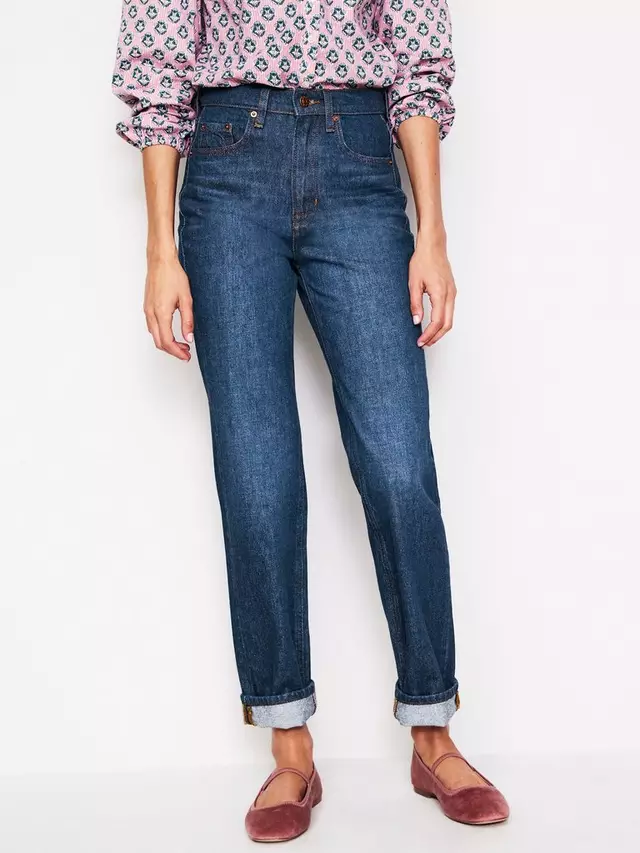 

Джинсы Boden High Rise Straight Leg, цвет indigo
