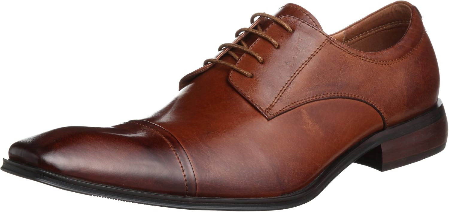 

Кожаные мужские туфли с отделкой Oxfords, закрытые шнуровкой, черные и коричневые Lucius, коричневый