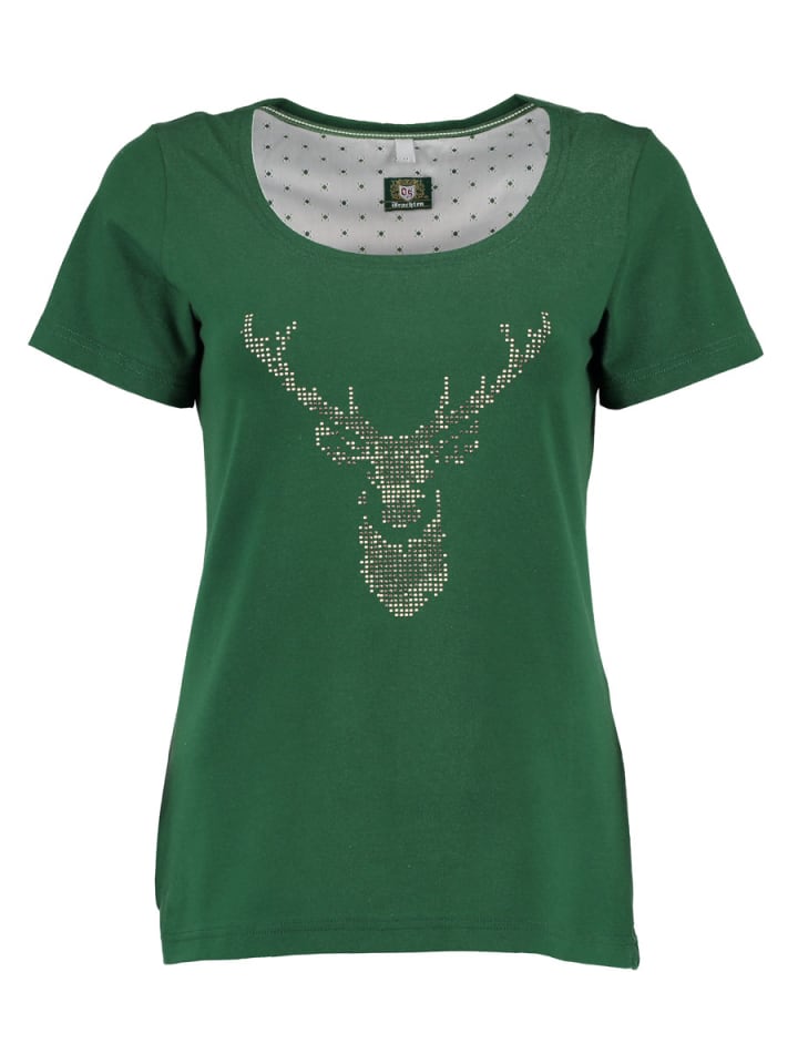 

Футболка Uginoy традиционного зеленого цвета OS-Trachten, Зеленый, Футболка Uginoy традиционного зеленого цвета OS-Trachten