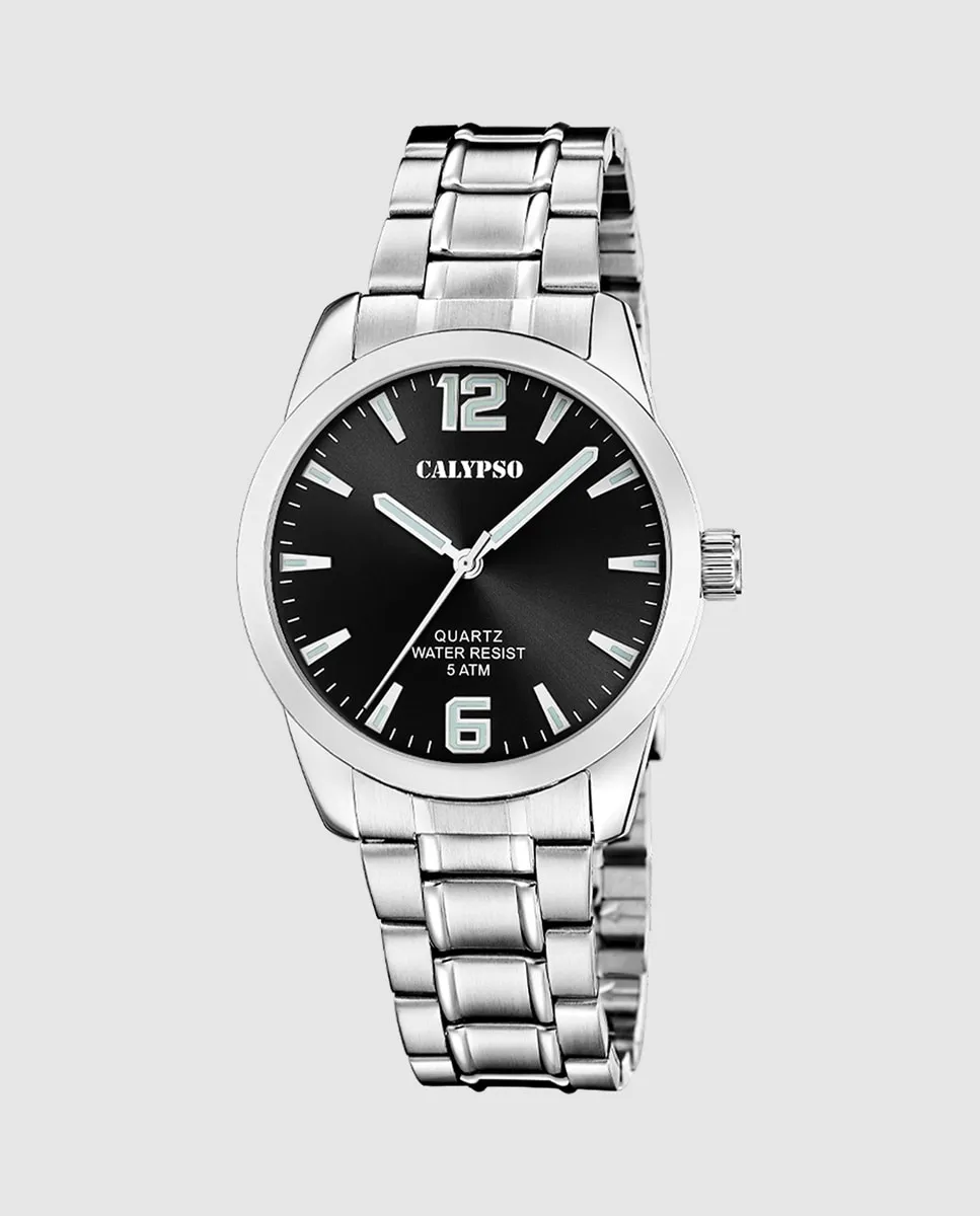 

K5866/6 Базовые мужские часы из серебристой стали Calypso, серебряный
