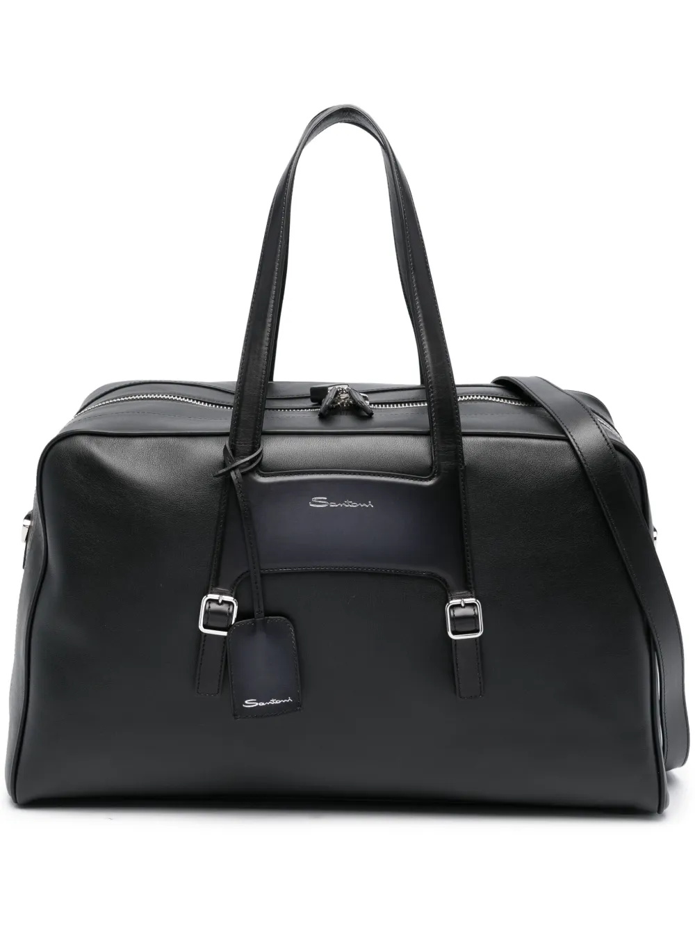 

Дорожная сумка с логотипом Santoni, черный