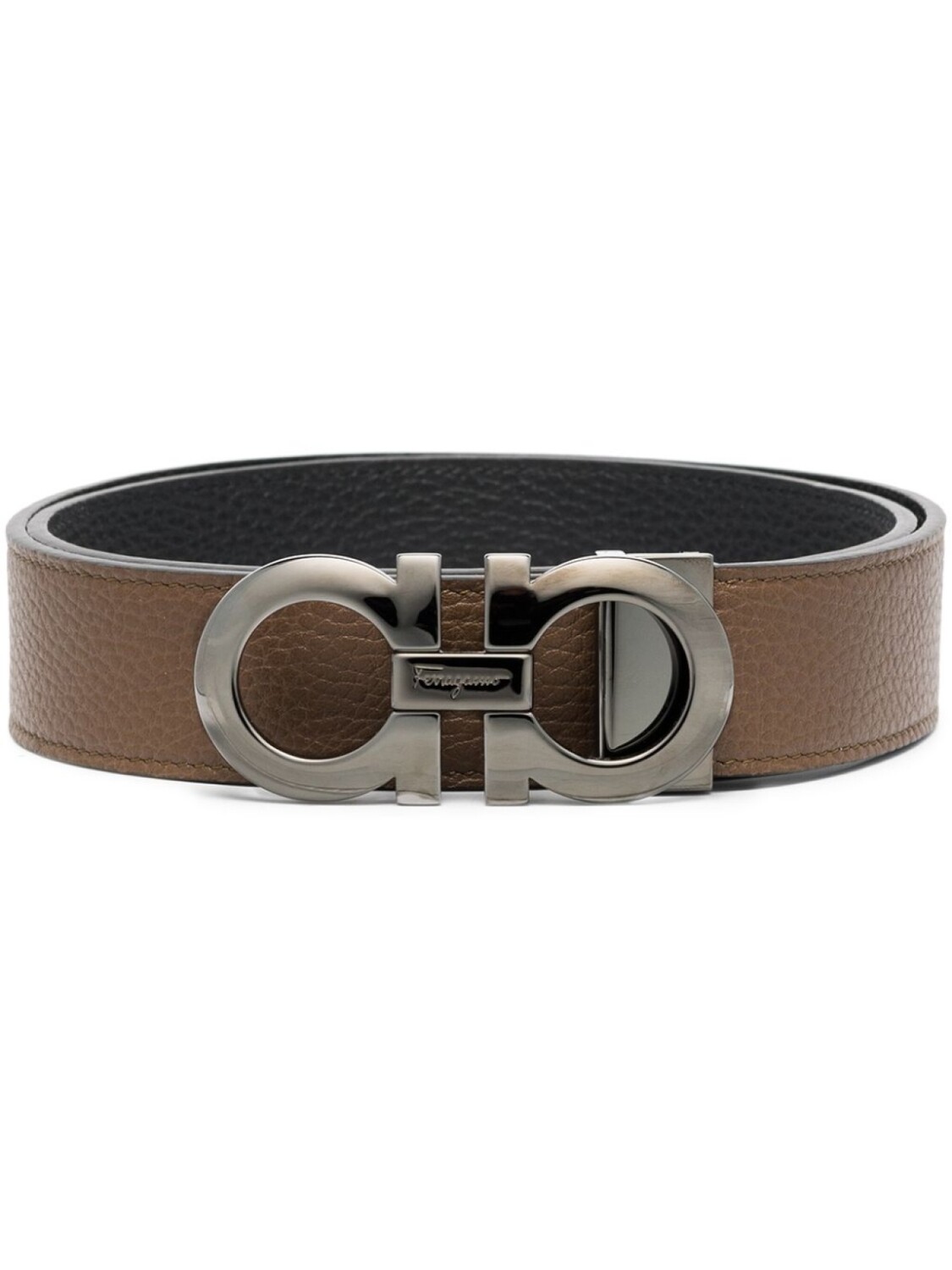 

Ferragamo двусторонний ремень Muflone, черный