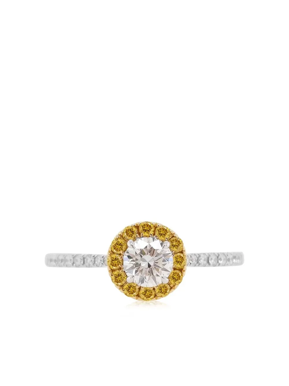 

Кольцо из белого золота с бриллиантом HYT Jewelry, серебяный