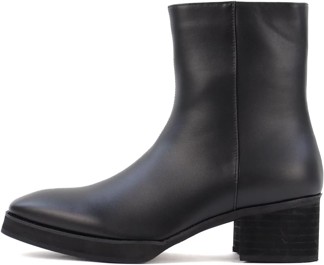 

Ботинки мужские с боковой молнией и квадратным носком, каблук 5 см, Love Hunter, черный