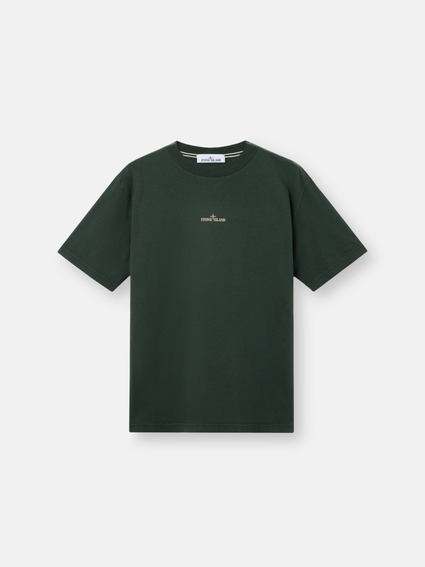 

Футболка прямого кроя с короткими рукавами и принтом Industrial Stone Island 2100037 COMBED ORGANIC COTTON JERSEY, Juniper