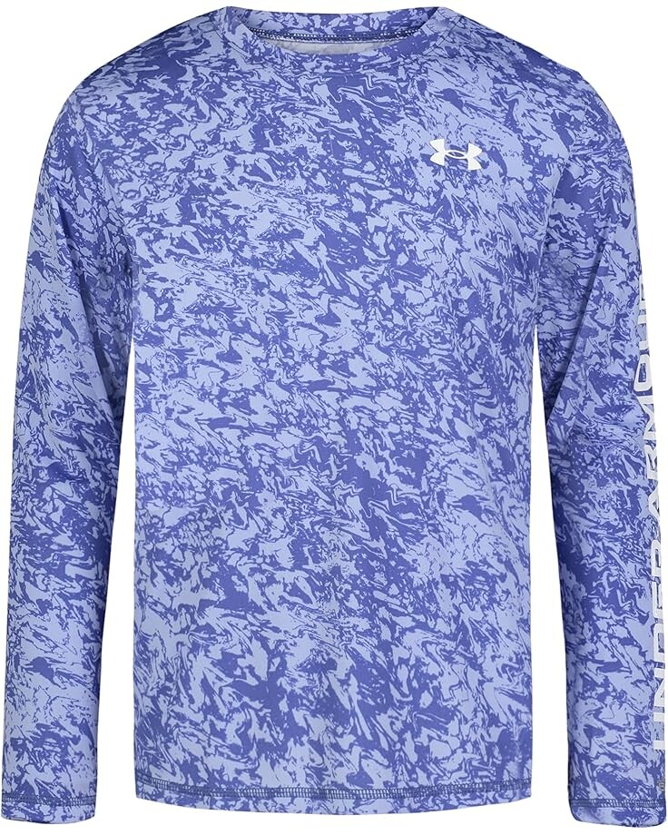 

Рубашка Under Armour Kids Undertow Logo Upf Long Sleeve Shirt, цвет Celeste