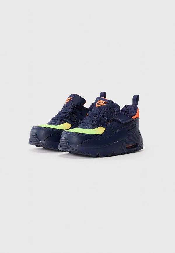 Кроссовки air max 90 easyon унисекс Nike Sportswear, Lemon Venom/Blackened Blue/Hyper Crimson/Laser Orange — фото 2