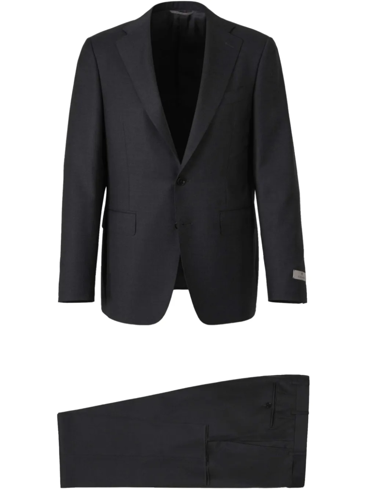 

Однобортный костюм Canali, черный