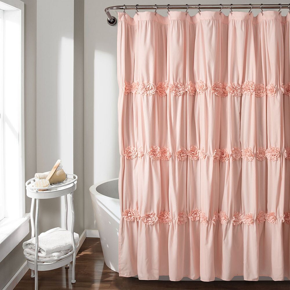

Тканевая занавеска для душа Lush Decor Darla, цвет Blush