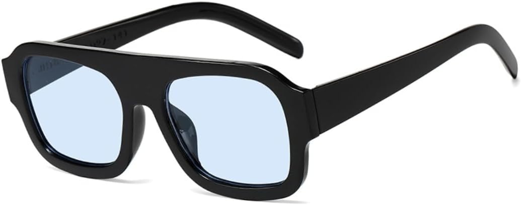 

Солнцезащитные очки с защитой UV400 | Большая оправа, линзы конфетных цветов | Для женщин и мужчин, для занятий спортом на открытом воздухе и вождения DSVIGF, Bright Black Blue