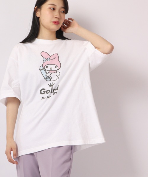 

Футболка оверсайз с коротким рукавом Sanrio, белый