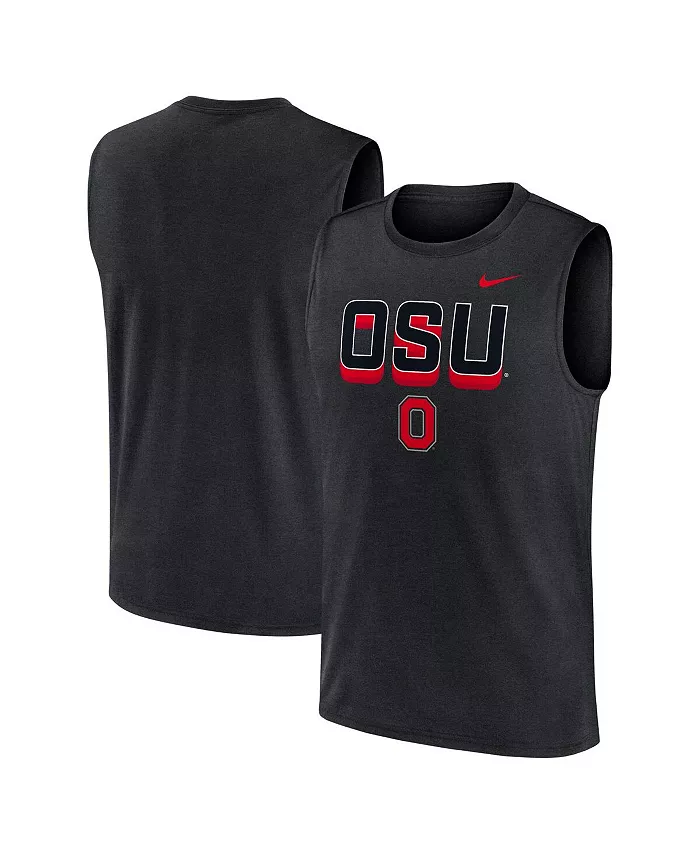 

Мужская черная майка Ohio State Buckeyes Primetime Tricode Legend Performance Nike