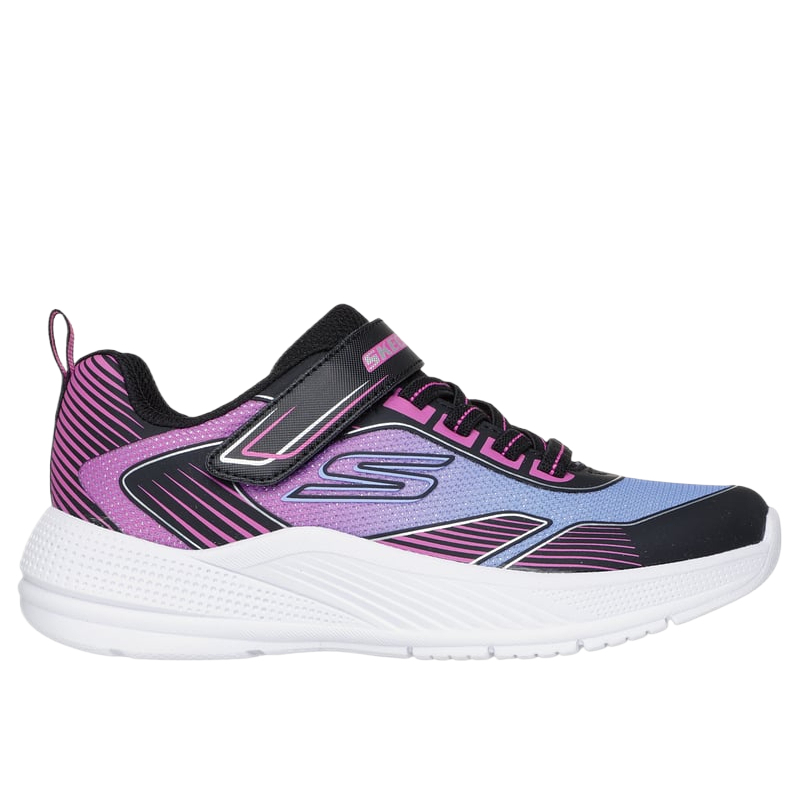 Skechers Kids Низкие детские повседневные кроссовки black purple для детей 3-7 лет — фото 2