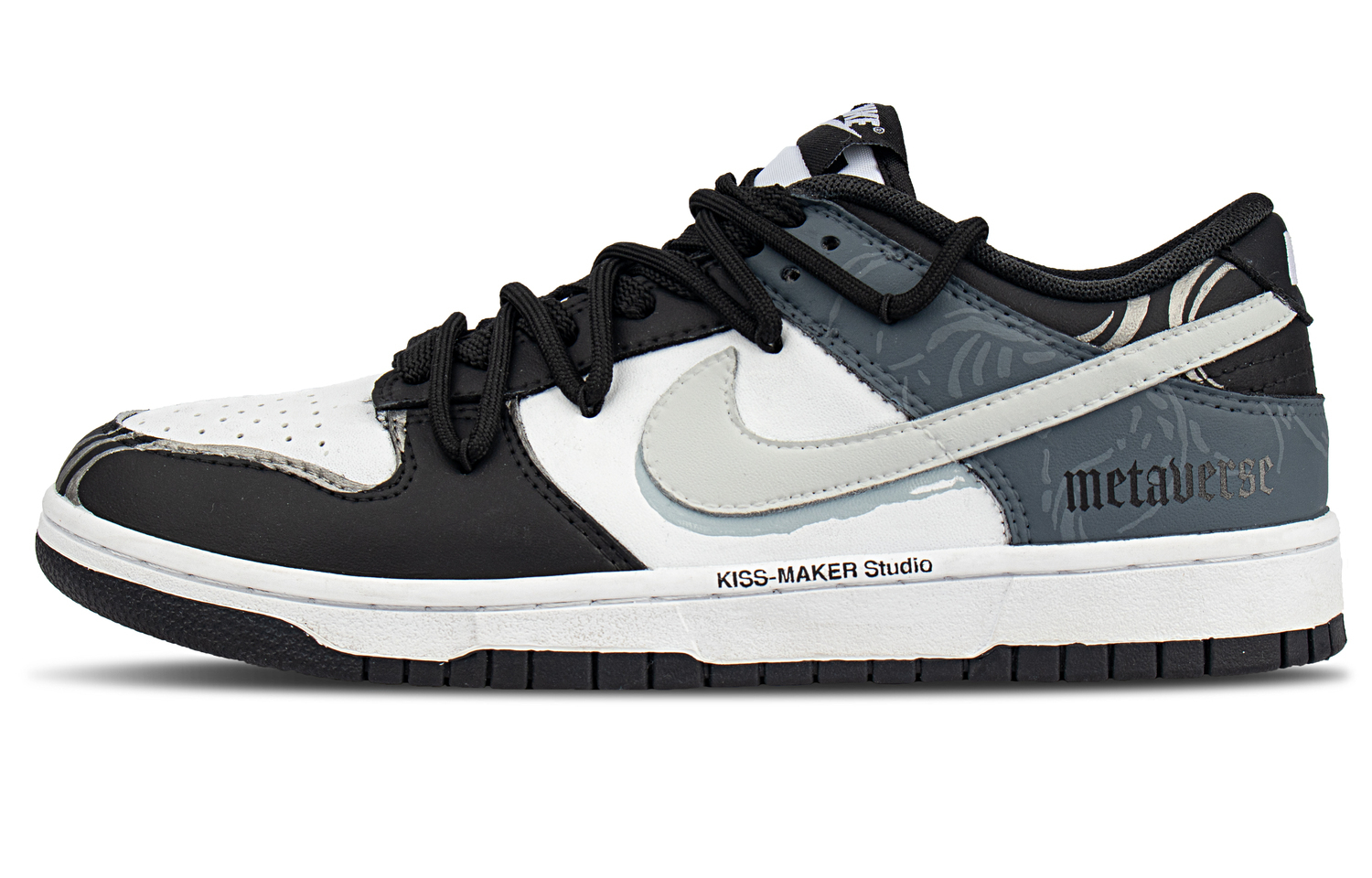 

Кроссовки для скейтбординга Dunk Cyber Kiss с амортизацией Coverage, низкие, Unisex, черные и синие Nike, черный/синий