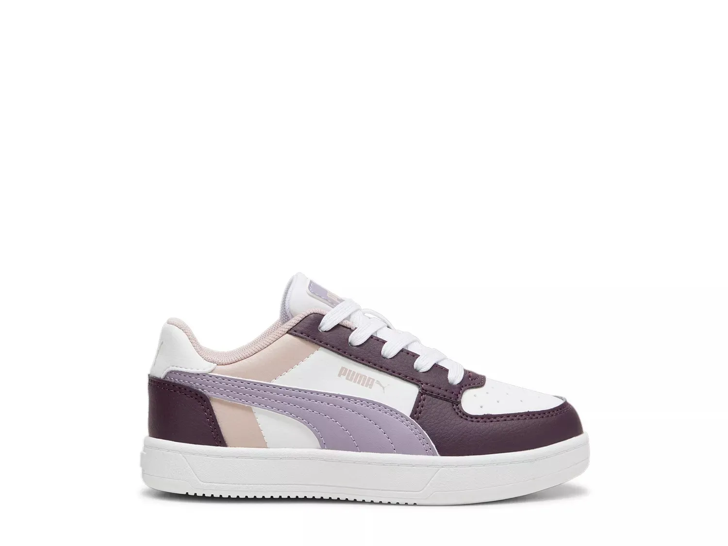 

Кроссовки Puma Caven 2.0 Block — детские, белые/фиолетовые/серо-коричневые