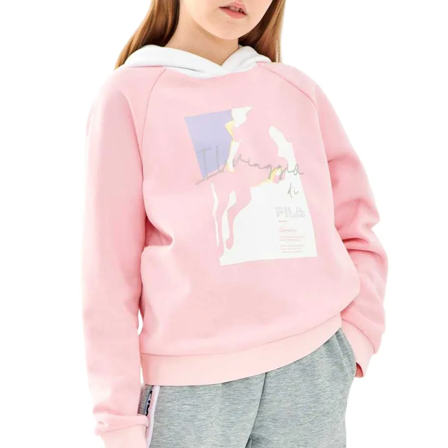 Свитшот детский классический Lifestyle FILA KIDS Fresh Pink — фото 2