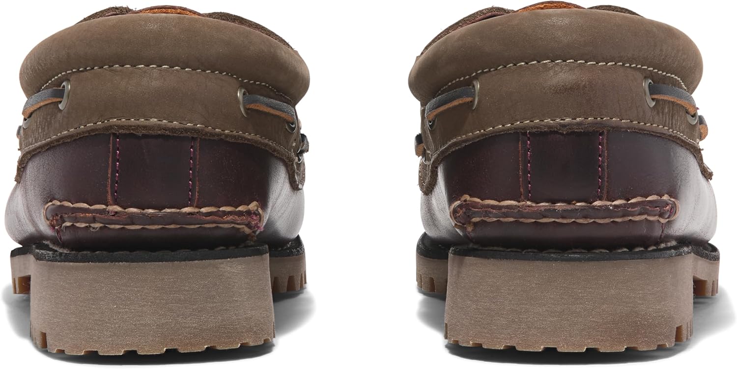 Мужские аутентичные лоферы Timberland с тремя люверсами, сшитые вручную, Burgundy — фото 3