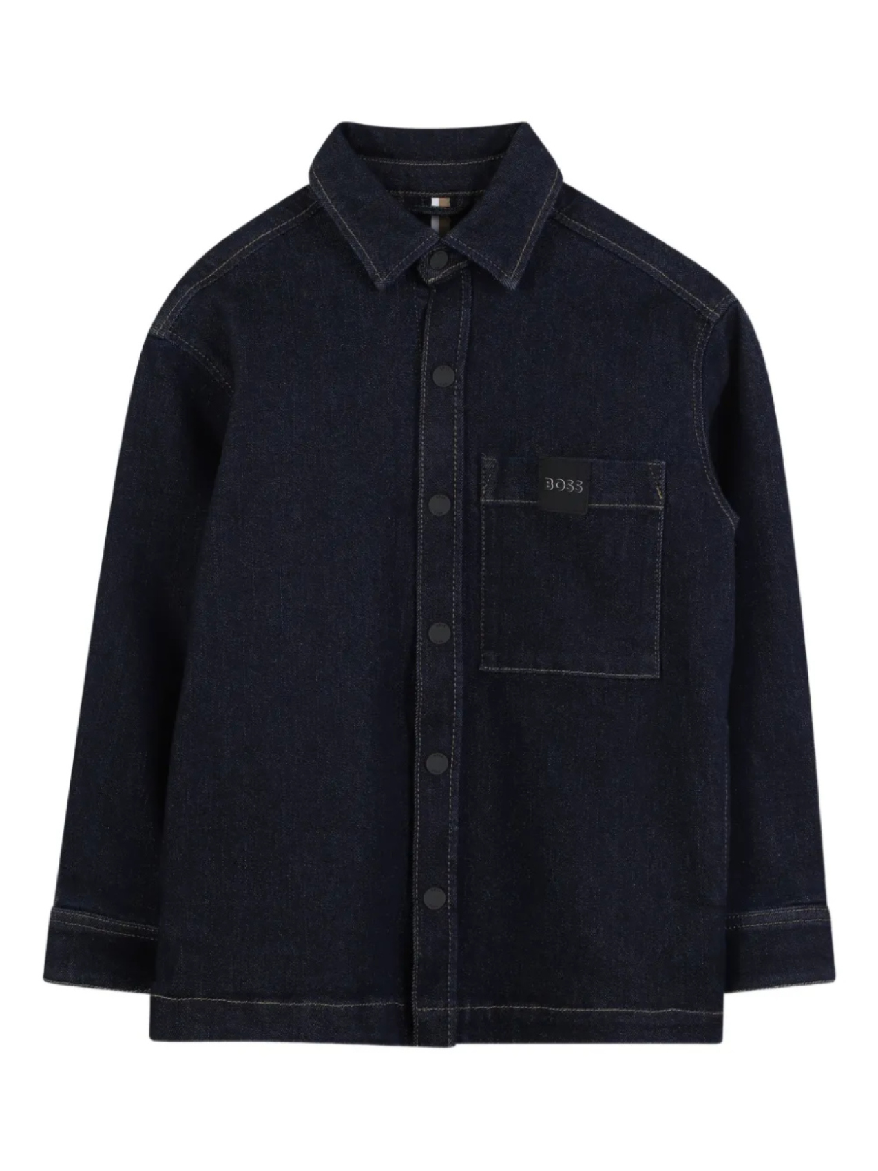 

BOSS Kidswear рубашка на пуговицах, синий
