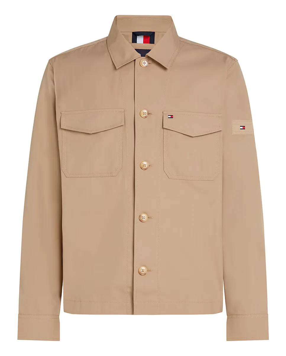 

Куртка-рубашка мужская в стиле overshirt Tommy Hilfiger, коричневый