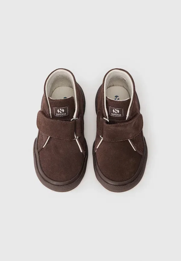 Детские ботинки на щиколотке Superga, тёмный шоколад — фото 4