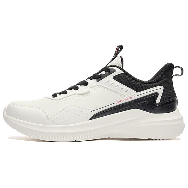 

QIAODAN Износостойкие кроссовки с низким верхом для бега, мужские, белые, черные