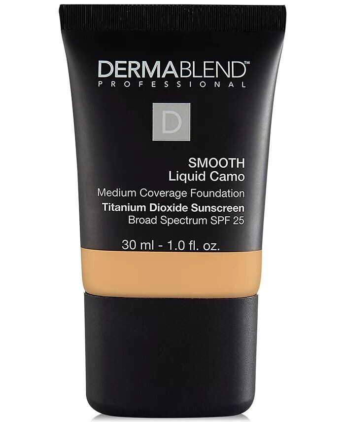 

Гладкая жидкая камуфляжная основа, 1 унция Dermablend, цвет 40N Chestnut