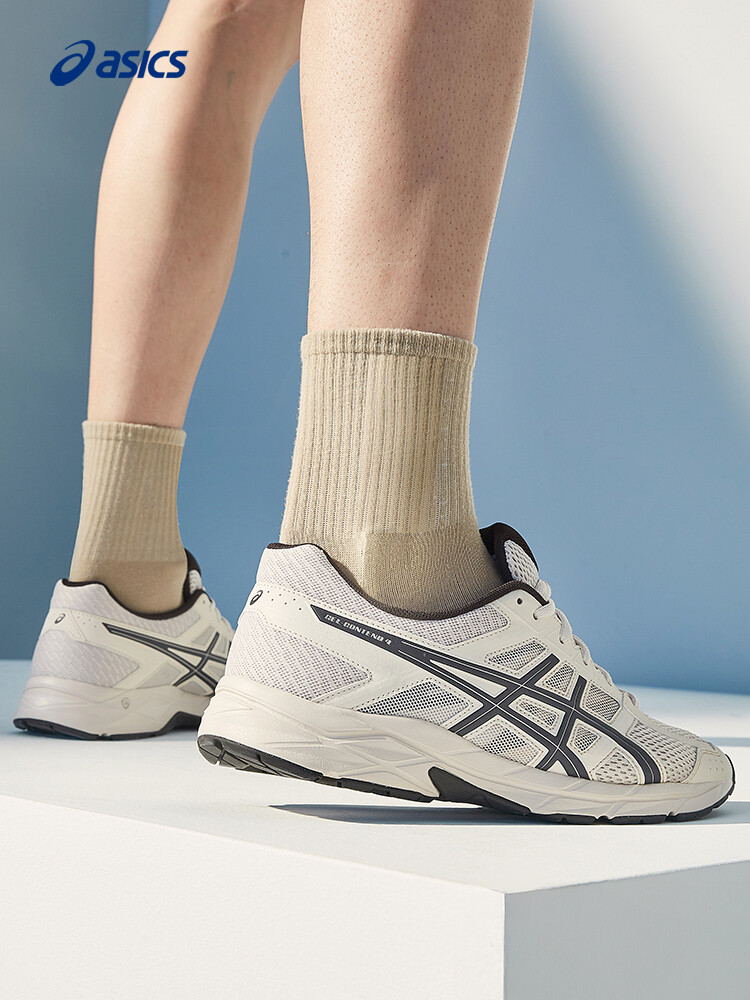 Кроссовки мужские Asics Gel-Contend 4 с сеткой, белый / серебристый — фото 4