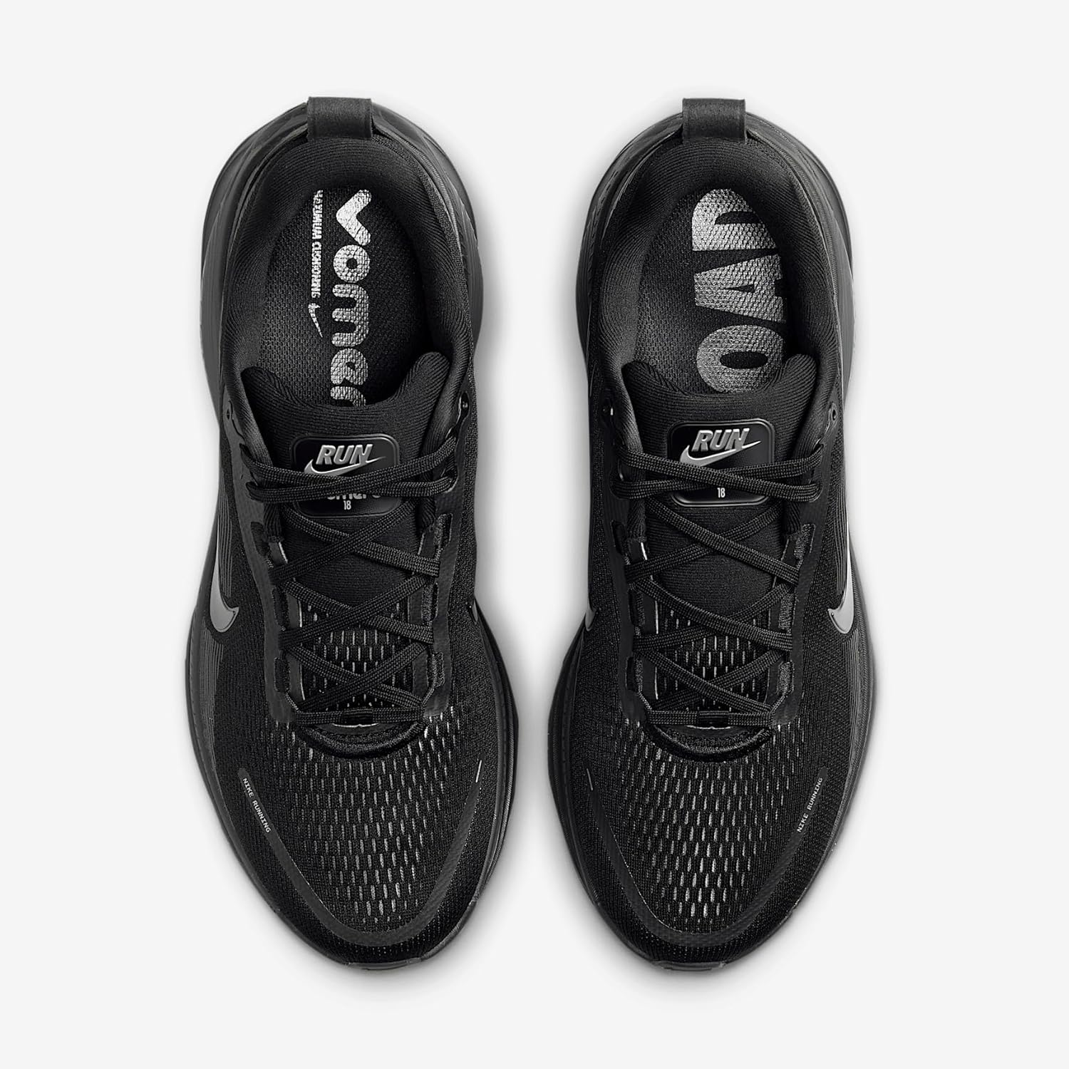 Мужские кроссовки Nike Vomero 18, черный/серый/темно-серый/светло-серый — фото 4