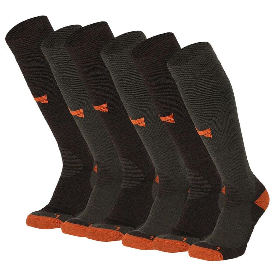 

XTREME SOCKSWEAR Компрессионные носки Xtreme Outdoor, упаковка из 6 шт., разноцветные, зеленые