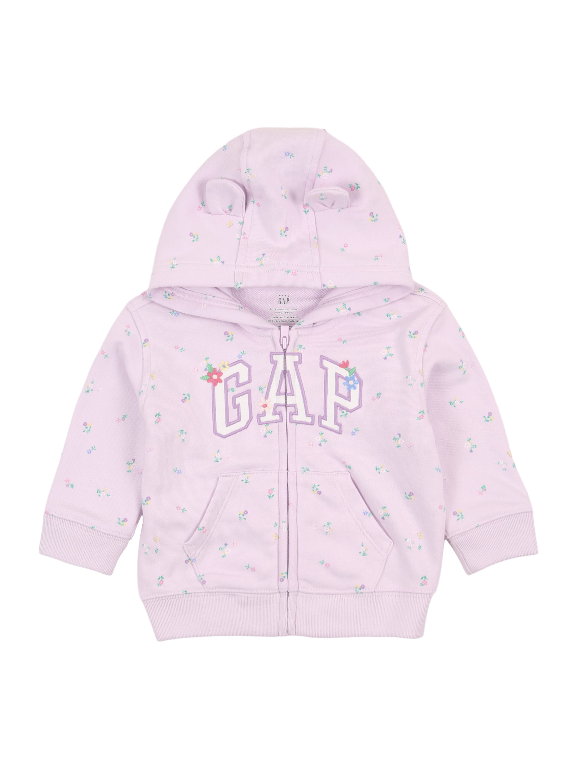 

GAP Худи на молнии, пастельный фиолетовый