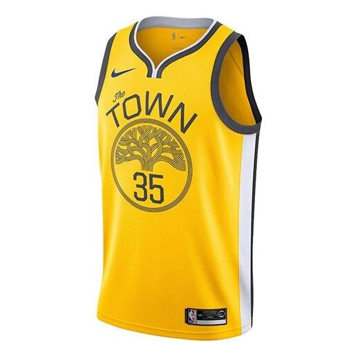 

Спортивная футболка nba limited jersey sw fan edition golden state warriors durant yellow Nike, желтый