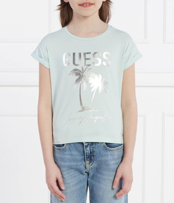 

Футболка Guess Regular Fit, зеленый