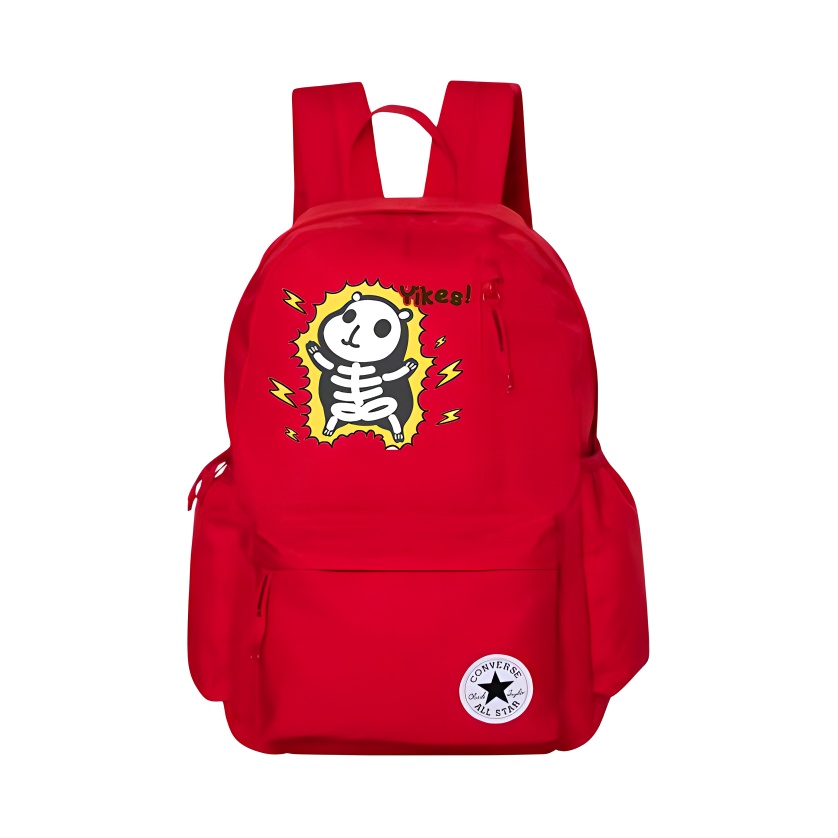 

Converse Полиэстеровый баскетбольный рюкзак среднего размера унисекс красный, Electrocution