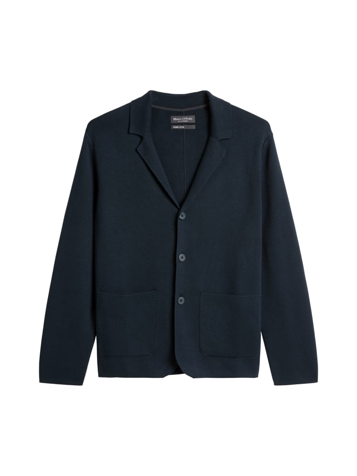 

Marc O'Polo Вязаная куртка DfC стандартного размера, темно-синего цвета