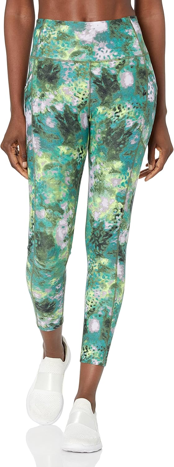 

Женские леггинсы Calvin Klein Performance Premium Performance с высокой талией, влагоотводящие, Ice Leopard Bonsai