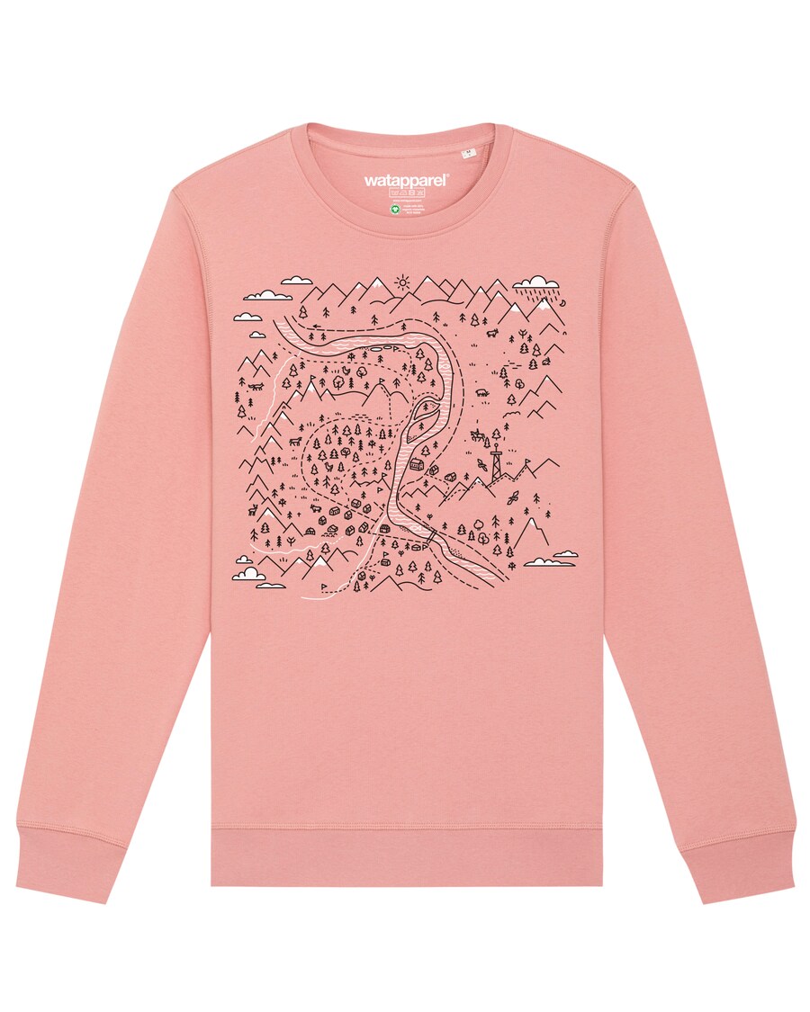 

Свитер Watapparel Sweatshirt Landschaft, розовый